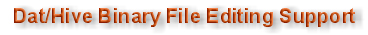 Dat/Hive Binary Registry File Editor